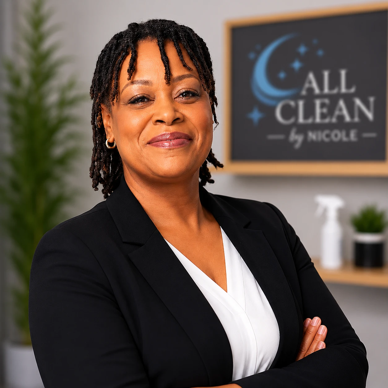 Nicole, founder and owner of ALL CLEAN by Nicole LLC